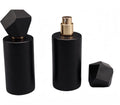 50mL Black Glass Refillable Perfume Bottles in Black. Gold atomizer/Black Cap