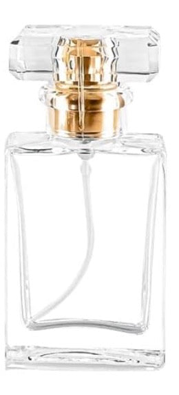30mL Refillable Clear Glass Perfume Bottles with Gold Pump